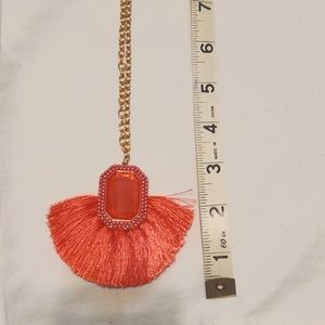 Sugarfix Long pink and gold Barbie like necklace